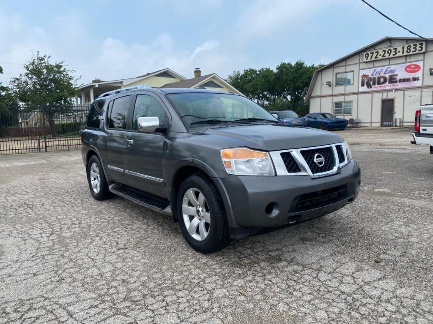 2012 GRAY NISSAN ARMADA SV (5N1BA0ND3CN) with an 5.6L engine, Automatic transmission, located at 1507 S Hwy 67, Cedar Hill, TX, 75104, (972) 293-1833, 32.556370, -96.973297 - Photo#1