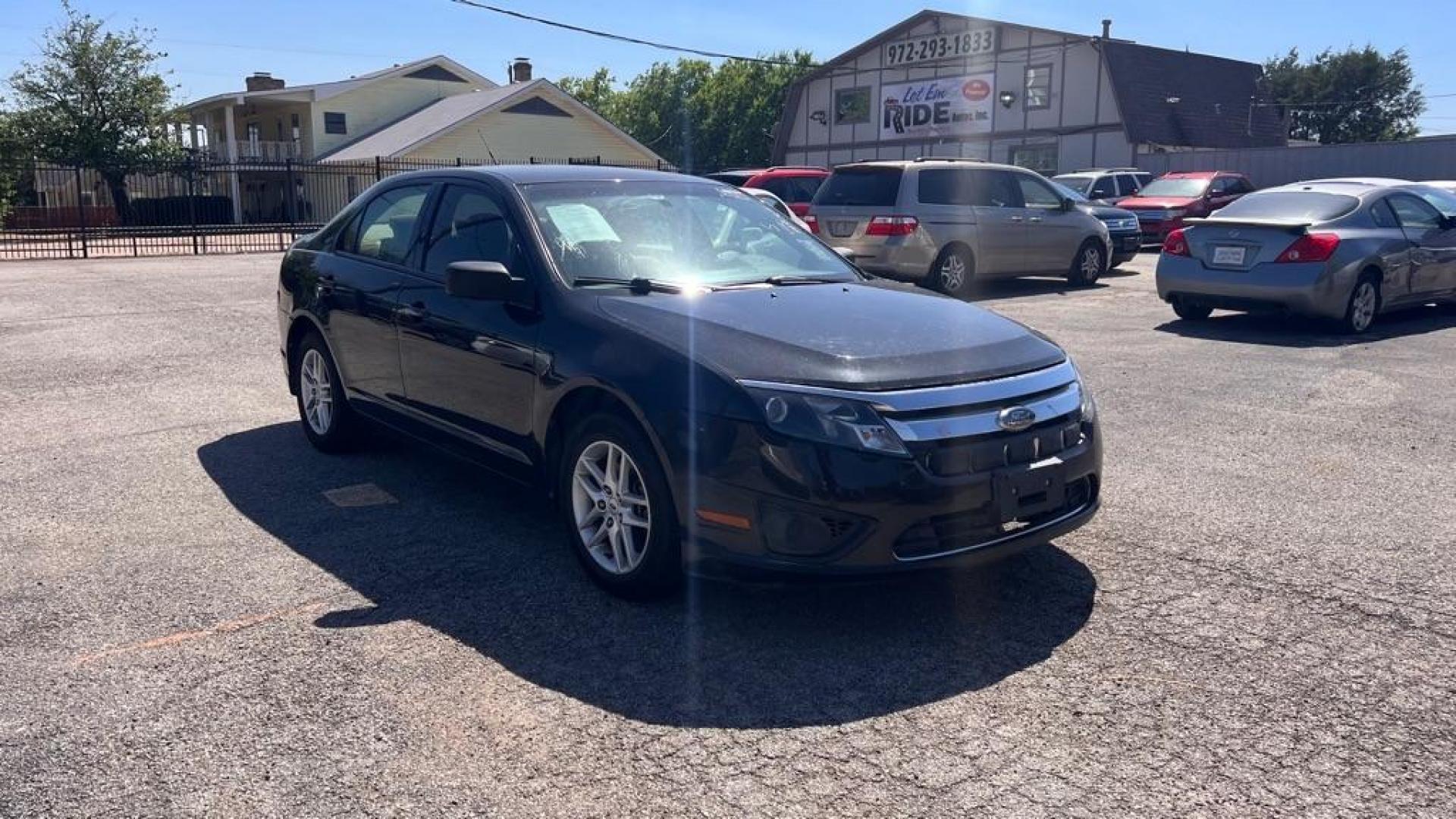 2010 BLACK FORD FUSION S (3FAHP0GAXAR) with an 2.5L engine, Automatic transmission, located at 1507 S Hwy 67, Cedar Hill, TX, 75104, (972) 293-1833, 32.556370, -96.973297 - Photo#0