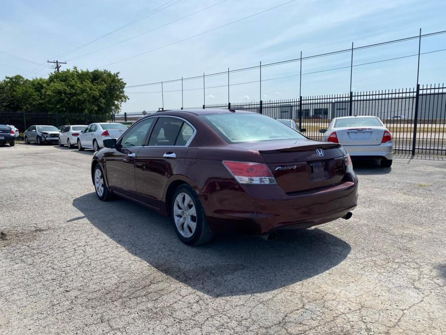 2009 MAROON HONDA ACCORD EXL (1HGCP36859A) with an 3.5L engine, Automatic transmission, located at 1507 S Hwy 67, Cedar Hill, TX, 75104, (972) 293-1833, 32.556370, -96.973297 - Photo#3