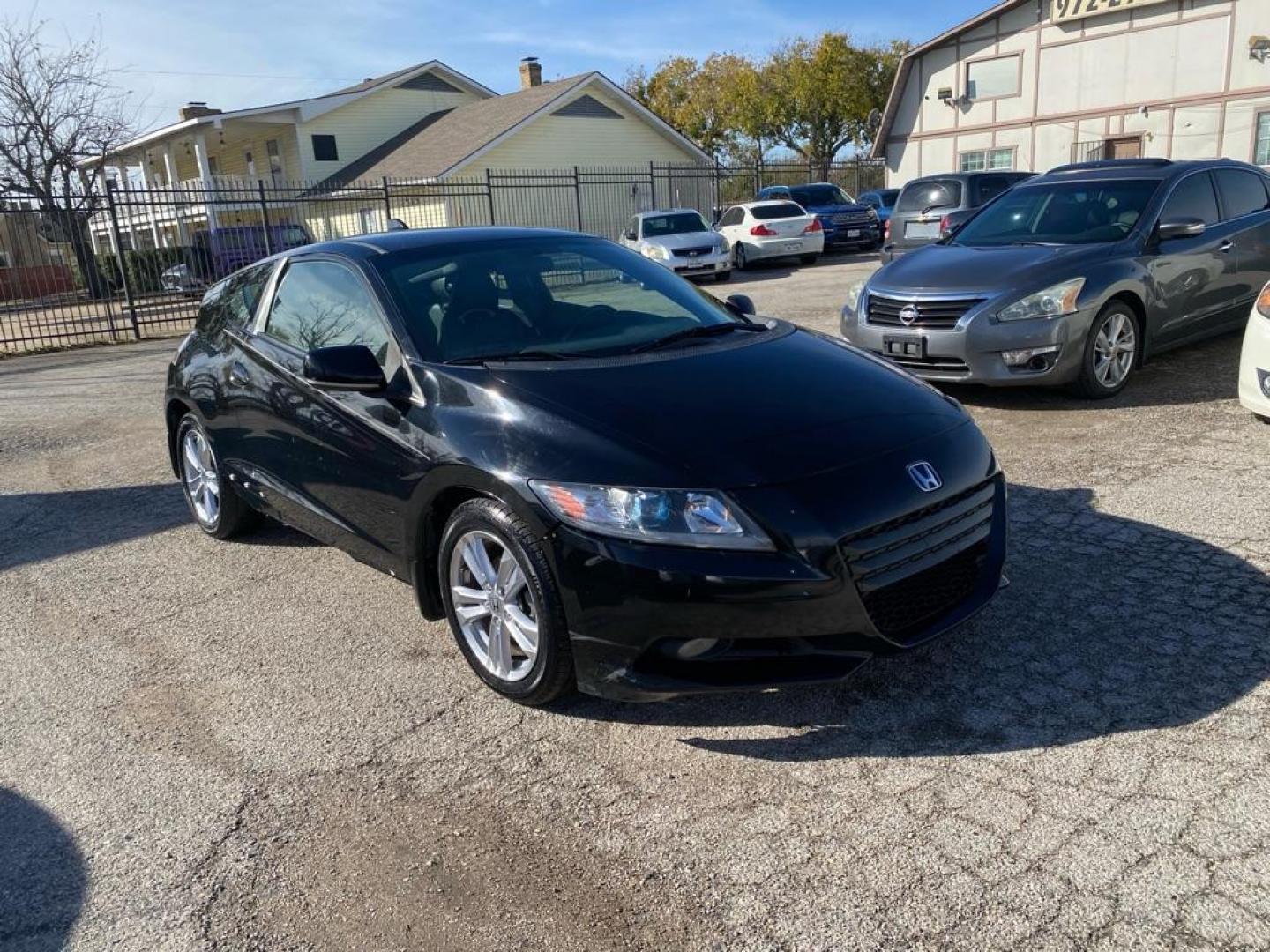 2012 BLACK HONDA CR-Z EX (JHMZF1D60CS) with an 1.5L engine, Continuously Variable transmission, located at 1507 S Hwy 67, Cedar Hill, TX, 75104, (972) 293-1833, 32.556370, -96.973297 - Photo#1