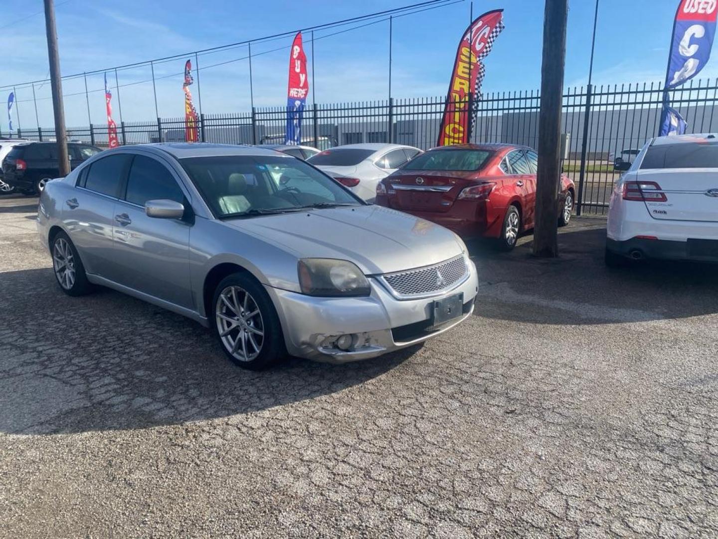 2011 SILVER MITSUBISHI GALANT ES (4A32B3FF2BE) with an 2.4L engine, Automatic transmission, located at 1507 S Hwy 67, Cedar Hill, TX, 75104, (972) 293-1833, 32.556370, -96.973297 - Photo#1