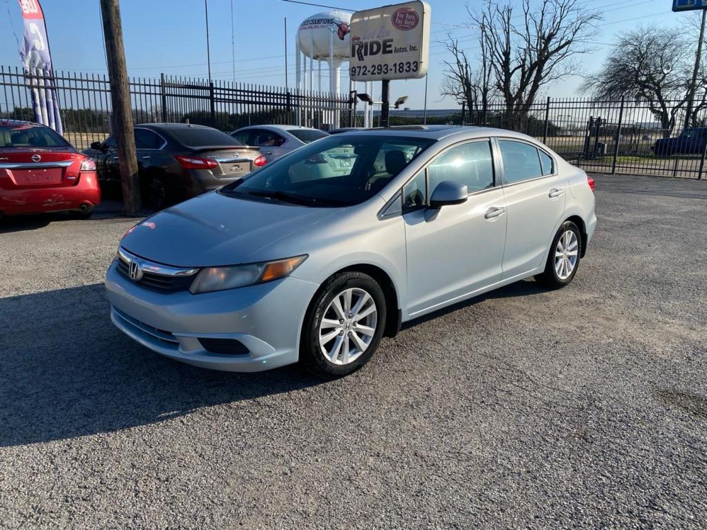 2012 BLUE HONDA CIVIC EX (2HGFB2F85CH) with an 1.8L engine, Automatic transmission, located at 1507 S Hwy 67, Cedar Hill, TX, 75104, (972) 293-1833, 32.556370, -96.973297 - Photo#0