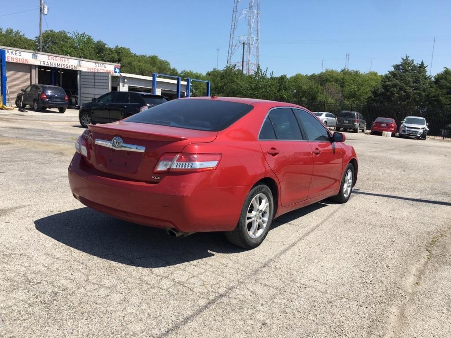 2010 RED /Ash Cloth Interior TOYOTA CAMRY BASE (4T4BF3EKXAR) with an 2.5L engine, Automatic transmission, located at 1507 S Hwy 67, Cedar Hill, TX, 75104, (972) 293-1833, 32.556370, -96.973297 - Photo#2