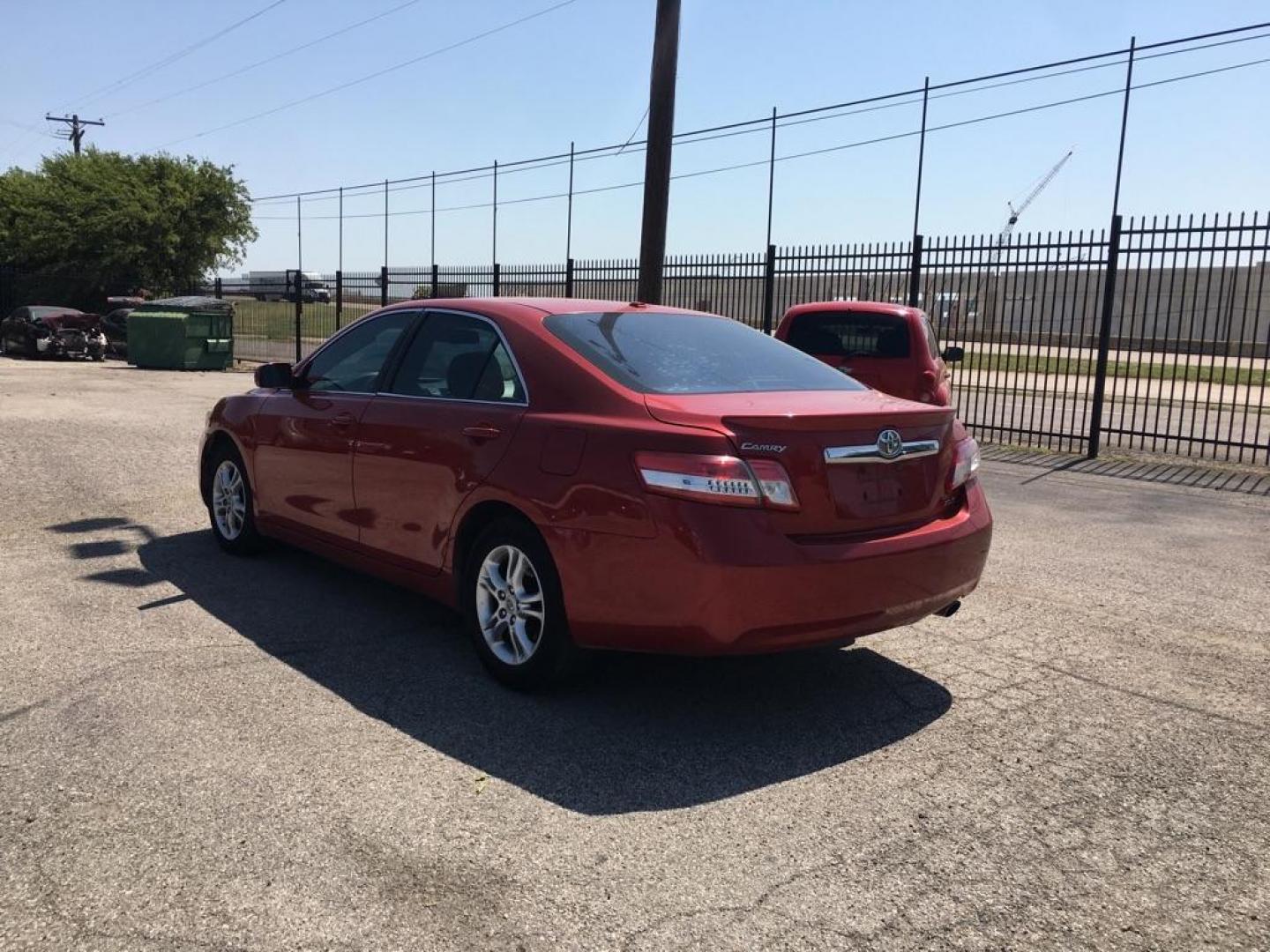 2010 RED /Ash Cloth Interior TOYOTA CAMRY BASE (4T4BF3EKXAR) with an 2.5L engine, Automatic transmission, located at 1507 S Hwy 67, Cedar Hill, TX, 75104, (972) 293-1833, 32.556370, -96.973297 - Photo#3